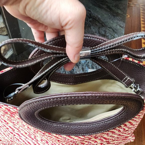 NWT Liz Claiborne Straw Clutch Handbag - Picture 11 of 14